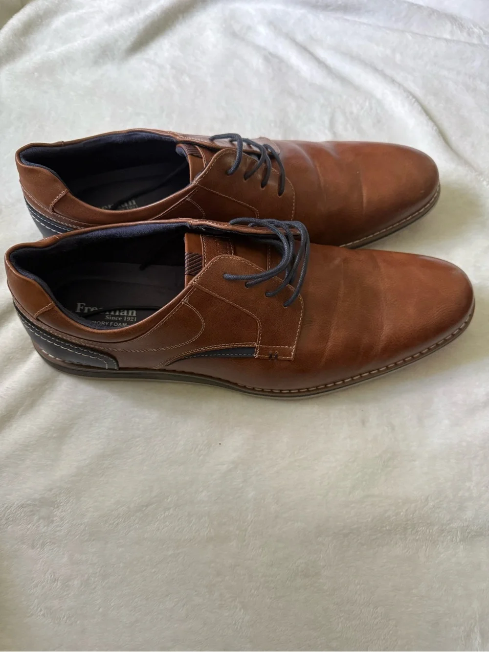 Men's Brown Leather Lace-Up Dress Shoes